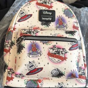 NWT!! Loungefly x Disney Hocus Pocus Cream Mini Backpack
